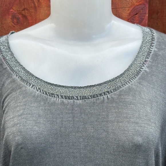 Free For Humanity Long Sleeve Women’s Gray Women's Top Size 8 - Picture 5 of 10